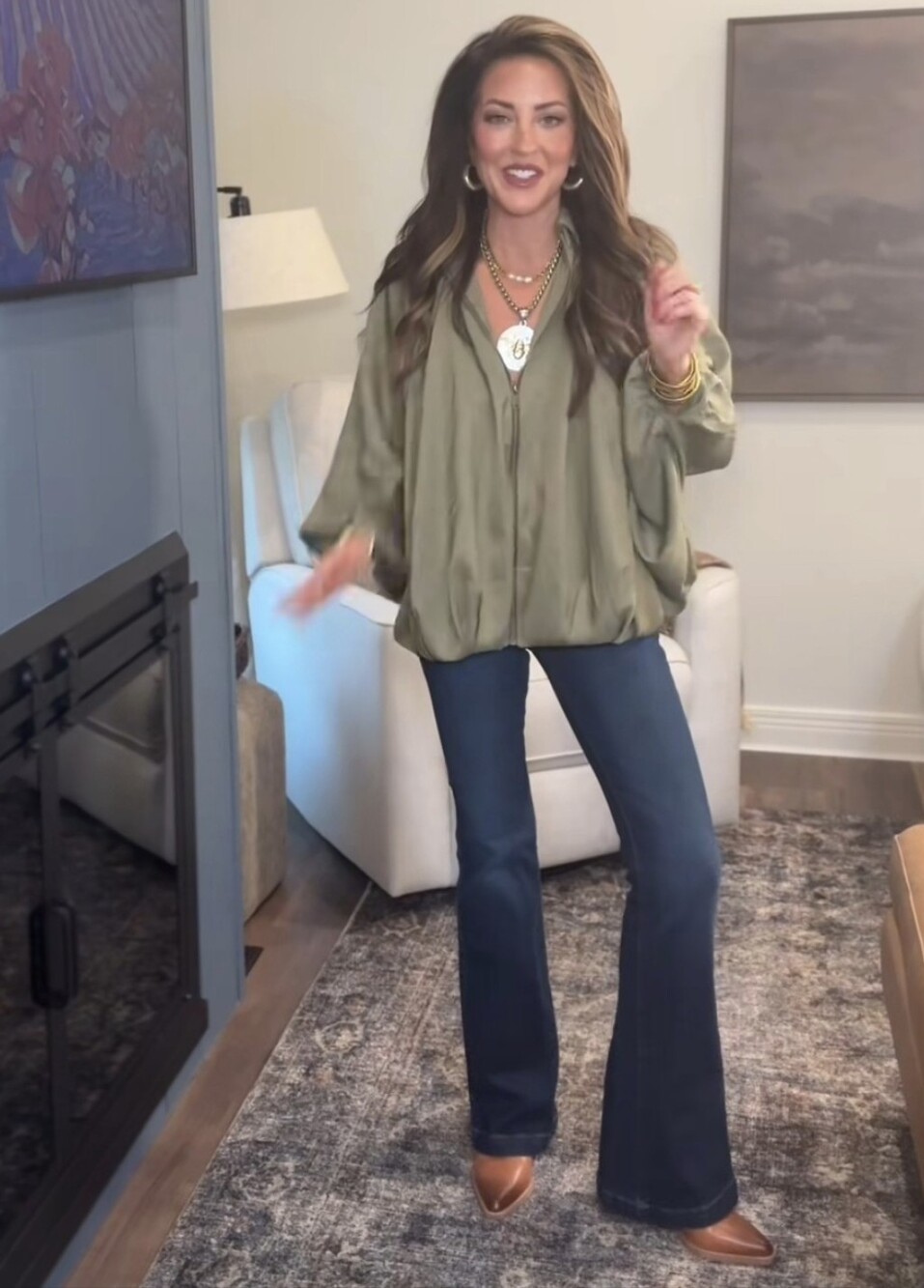 Zara Satin Fluid Puffed Balloon Bomber Jacket - Picture 7 of 13